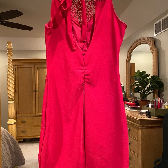 Red Lace Windsor Dress - Picture 5 of 6